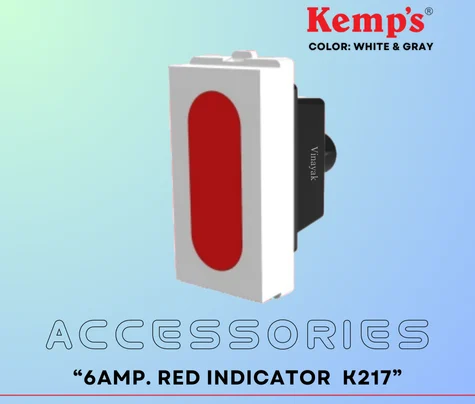 6AMP. RED INDICATOR KEMPS Series K217 - Vinayak Electricals