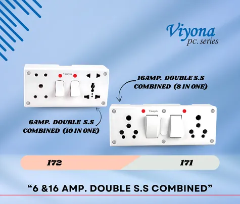 6 &16 AMP. DOUBLE S.S COMBINED - Vinayak Electricals