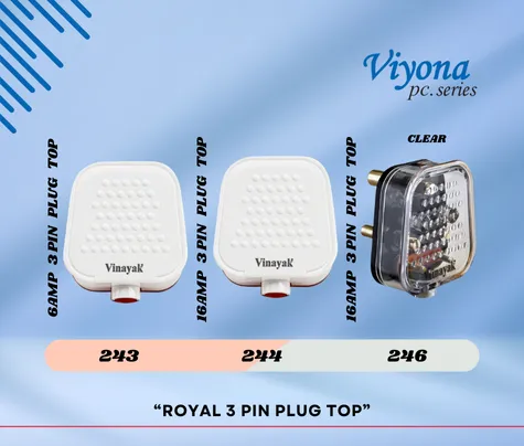 ROYAL 3 PIN PLUG TOP - Vinayak Electricals