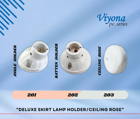 DELUXE SKIRT LAMP HOLDER/CEILING ROSE - Vinayak Electricals