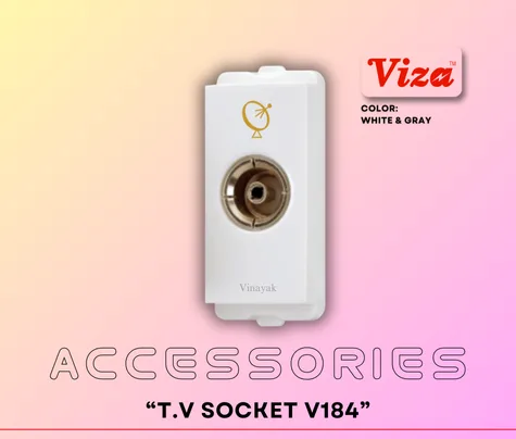 T.V. SOCKET VIZA KEMPS Series V184 - Vinayak Electricals