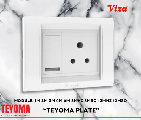 VIZA Teyoma Plate 2 Modular plates - Vinayak Electricals